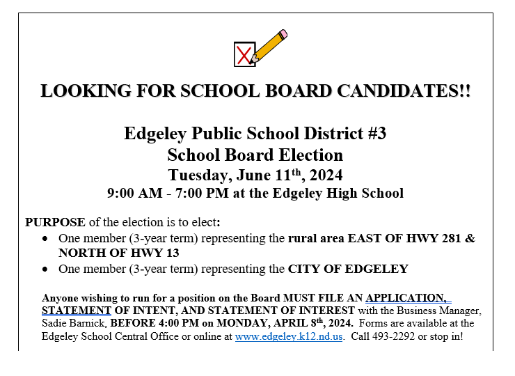 School Board Edgeley 3 School District